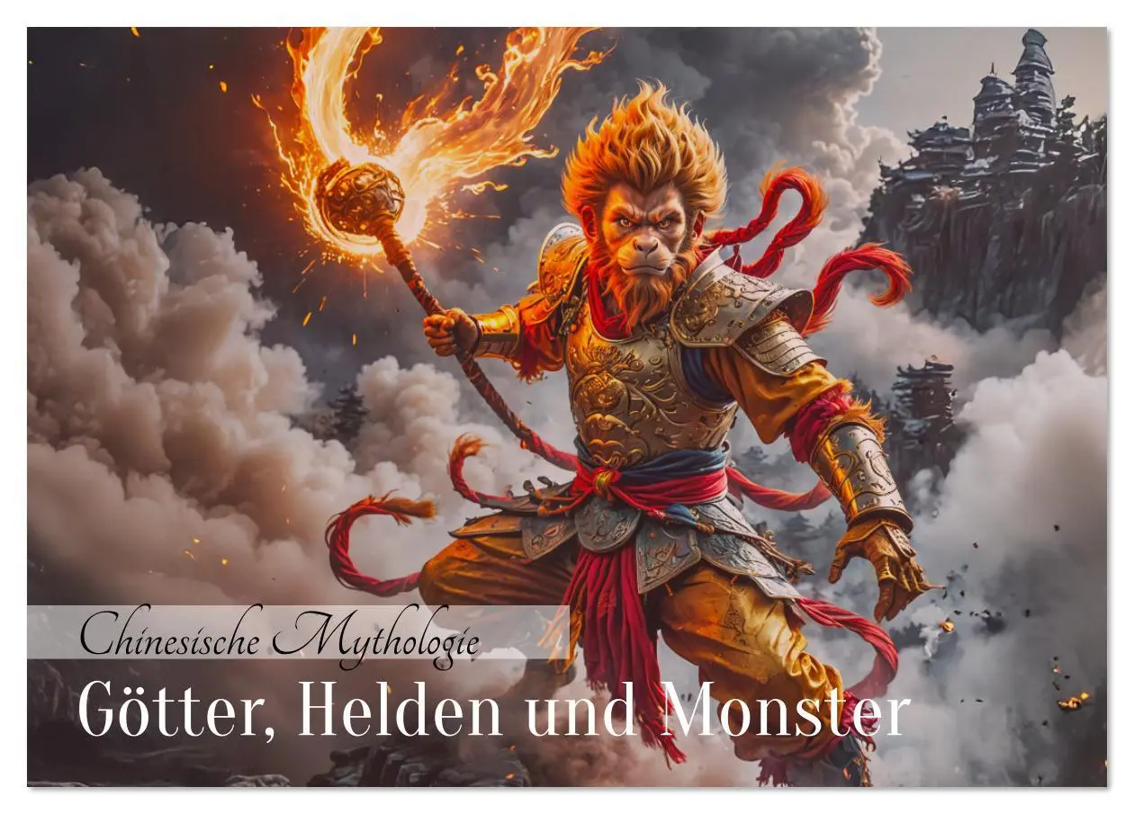 Cover: 9783516626315 | Chinesische Mythologie - Götter, Helden und Monster (Tischkalender...