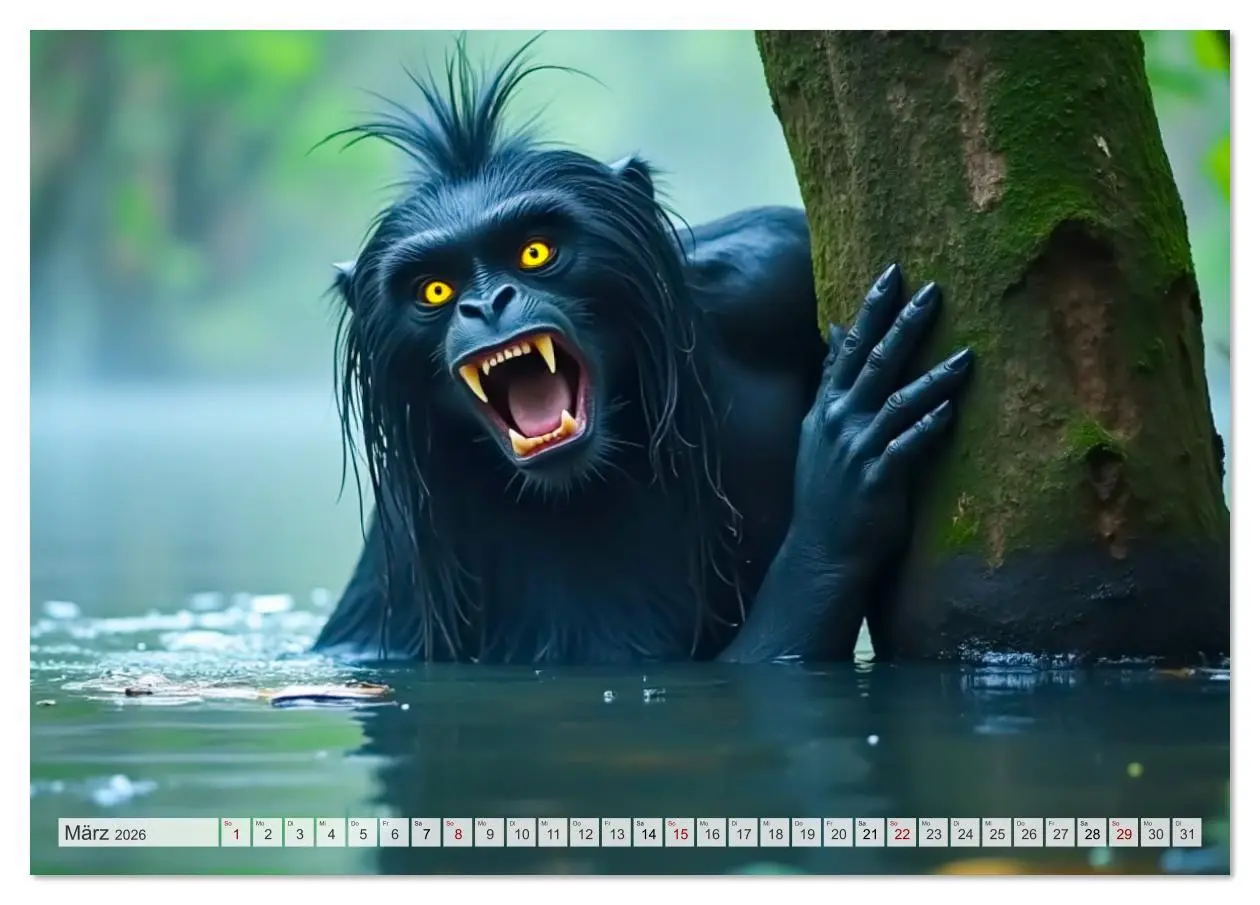 Bild: 9783516626315 | Chinesische Mythologie - Götter, Helden und Monster (Tischkalender...