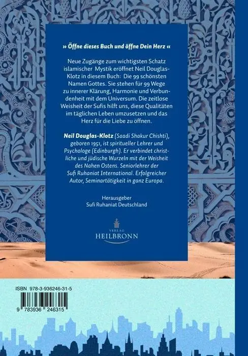 Bild: 9783936246315 | Sufibuch des Lebens | 99 Meditationen der Liebe | Neil Douglas-Klotz