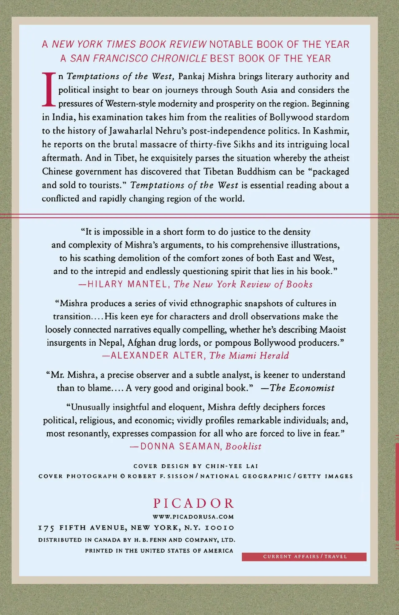 Rückseite: 9780312426415 | Temptations of the West | Pankaj Mishra | Taschenbuch | Englisch