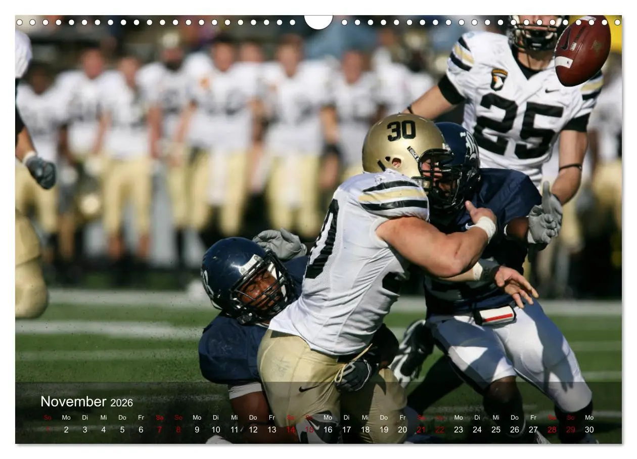 Bild: 9783457906415 | American Football - Touchdown (Wandkalender 2026 DIN A3 quer),...