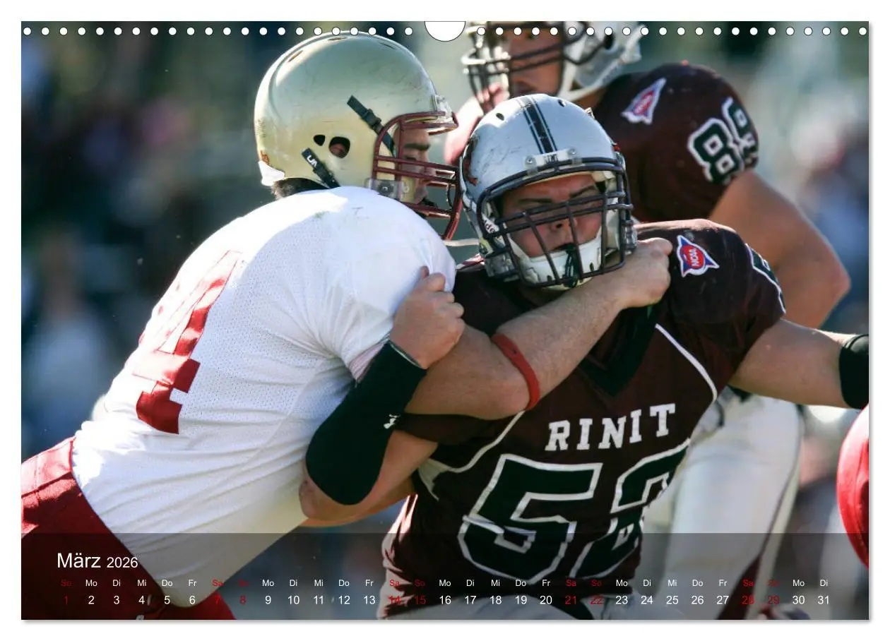 Bild: 9783457906415 | American Football - Touchdown (Wandkalender 2026 DIN A3 quer),...