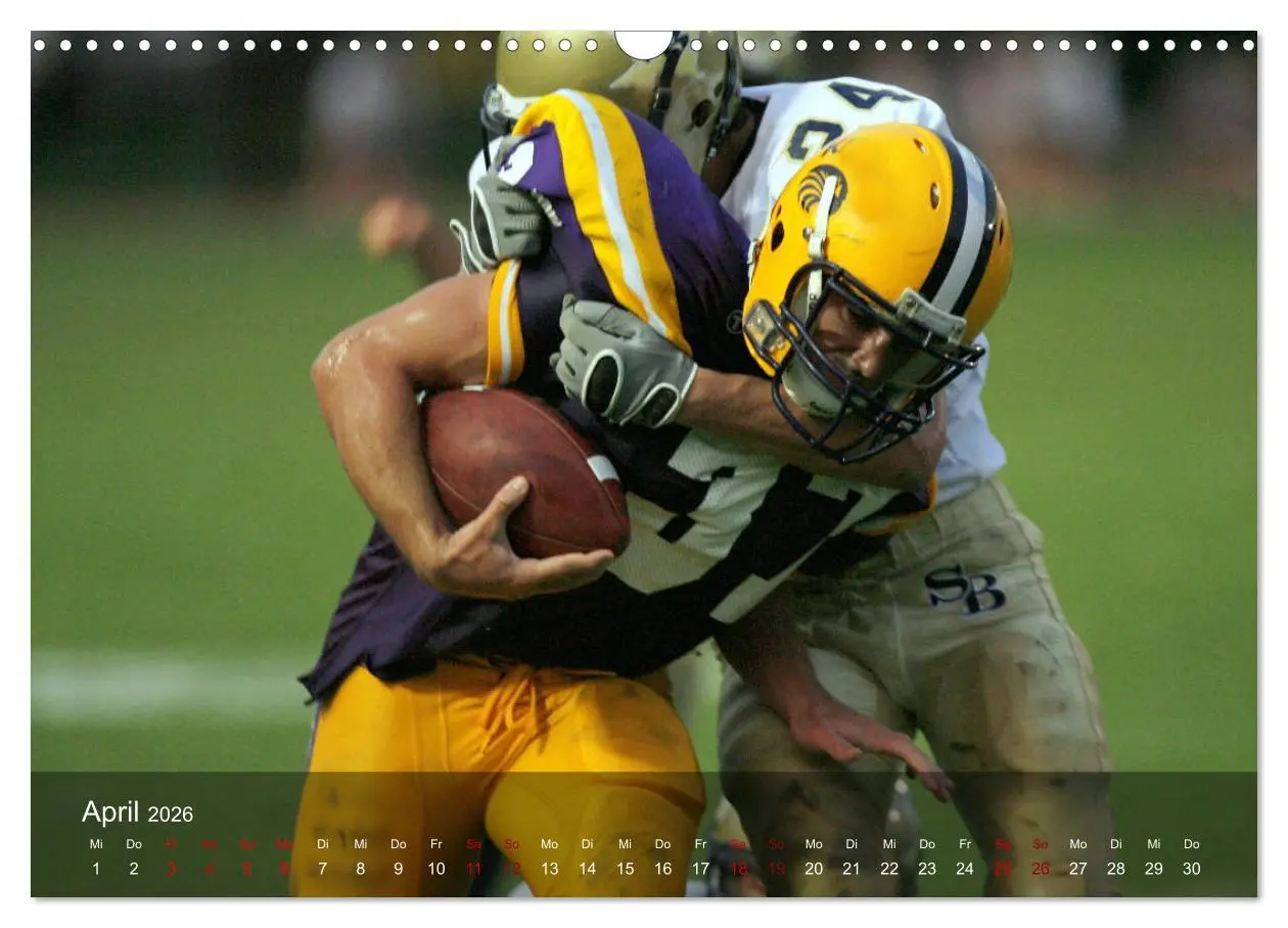 Bild: 9783457906415 | American Football - Touchdown (Wandkalender 2026 DIN A3 quer),...