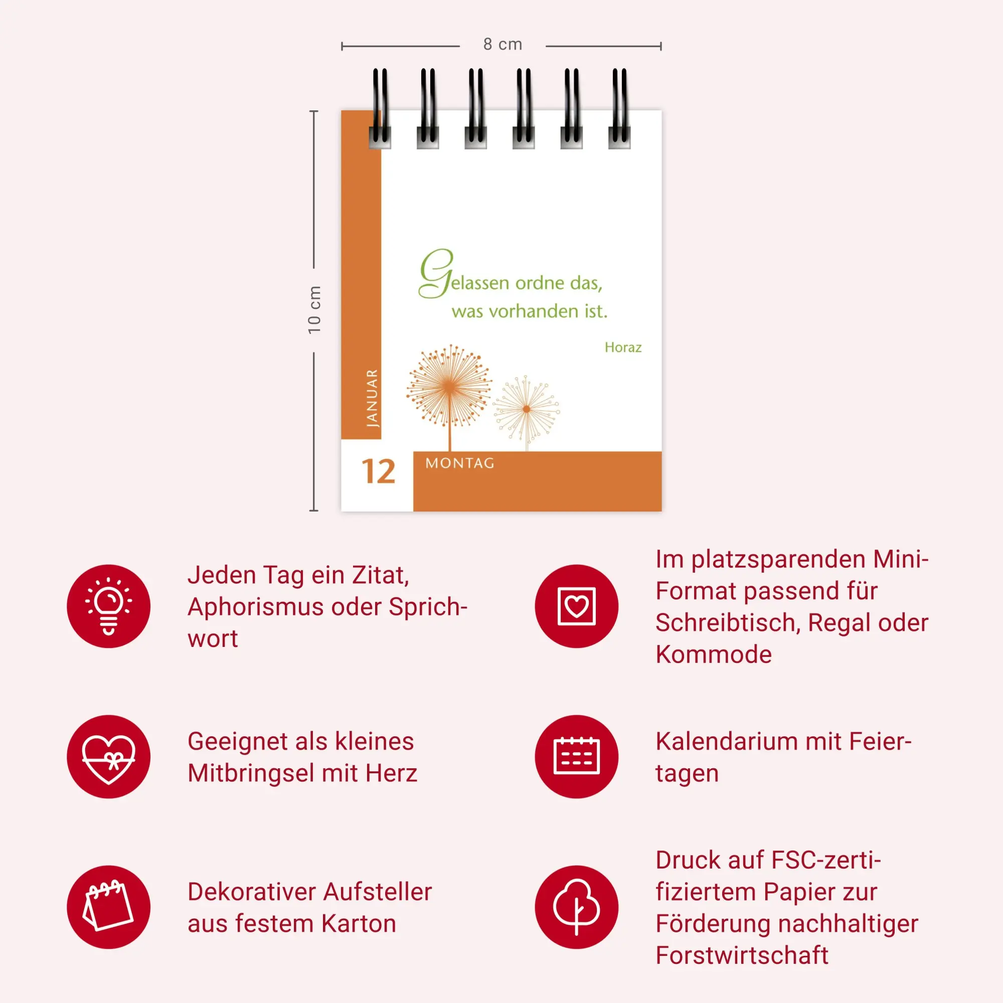 Bild: 9783840036415 | Ein Jahr der Gelassenheit Mini-Geschenkkalender 2026 | Artel | 380 S.