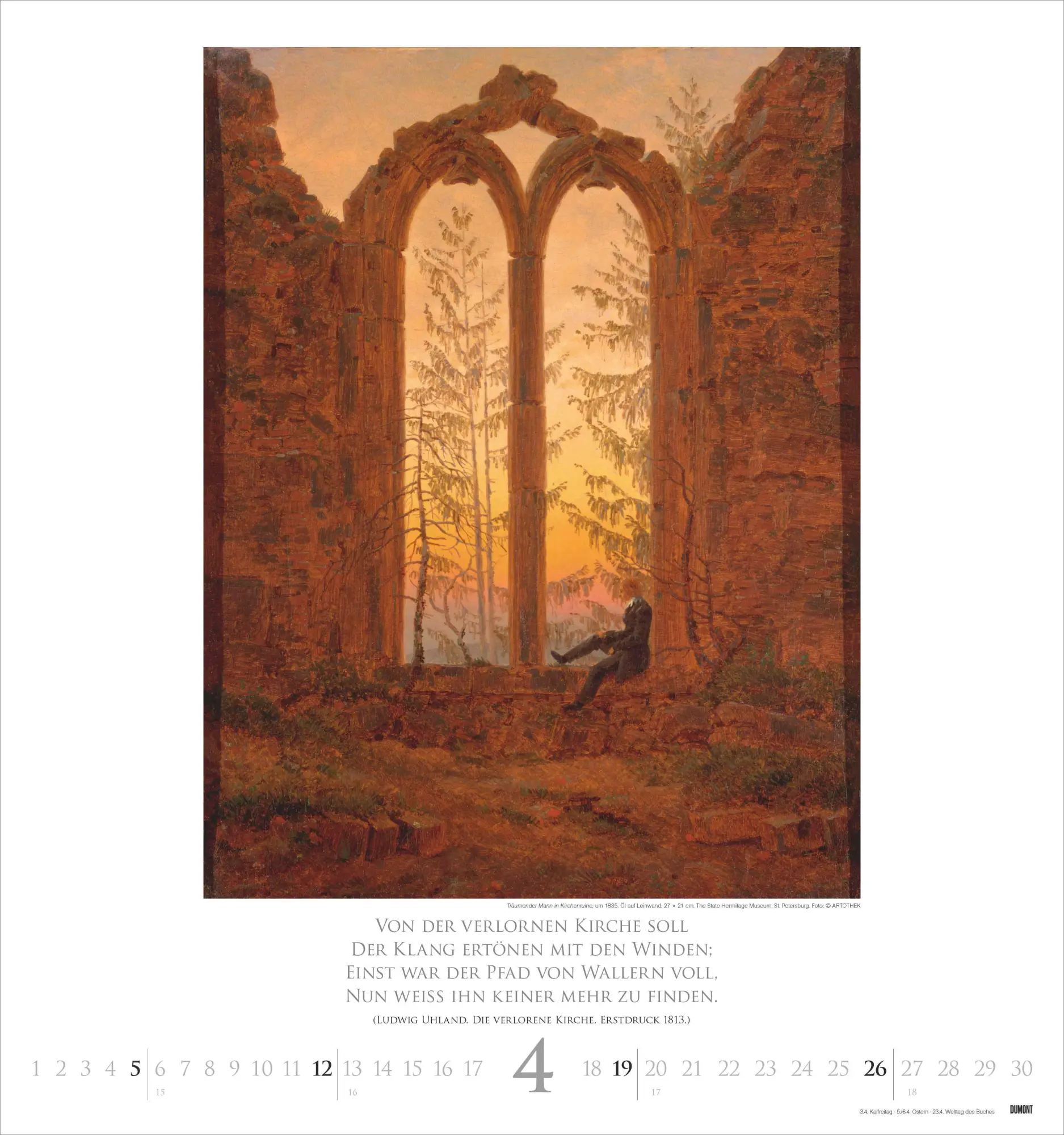 Bild: 4069095006515 | Caspar David Friedrich 2026 - Kunst-Kalender - Wand-Kalender - 45x48