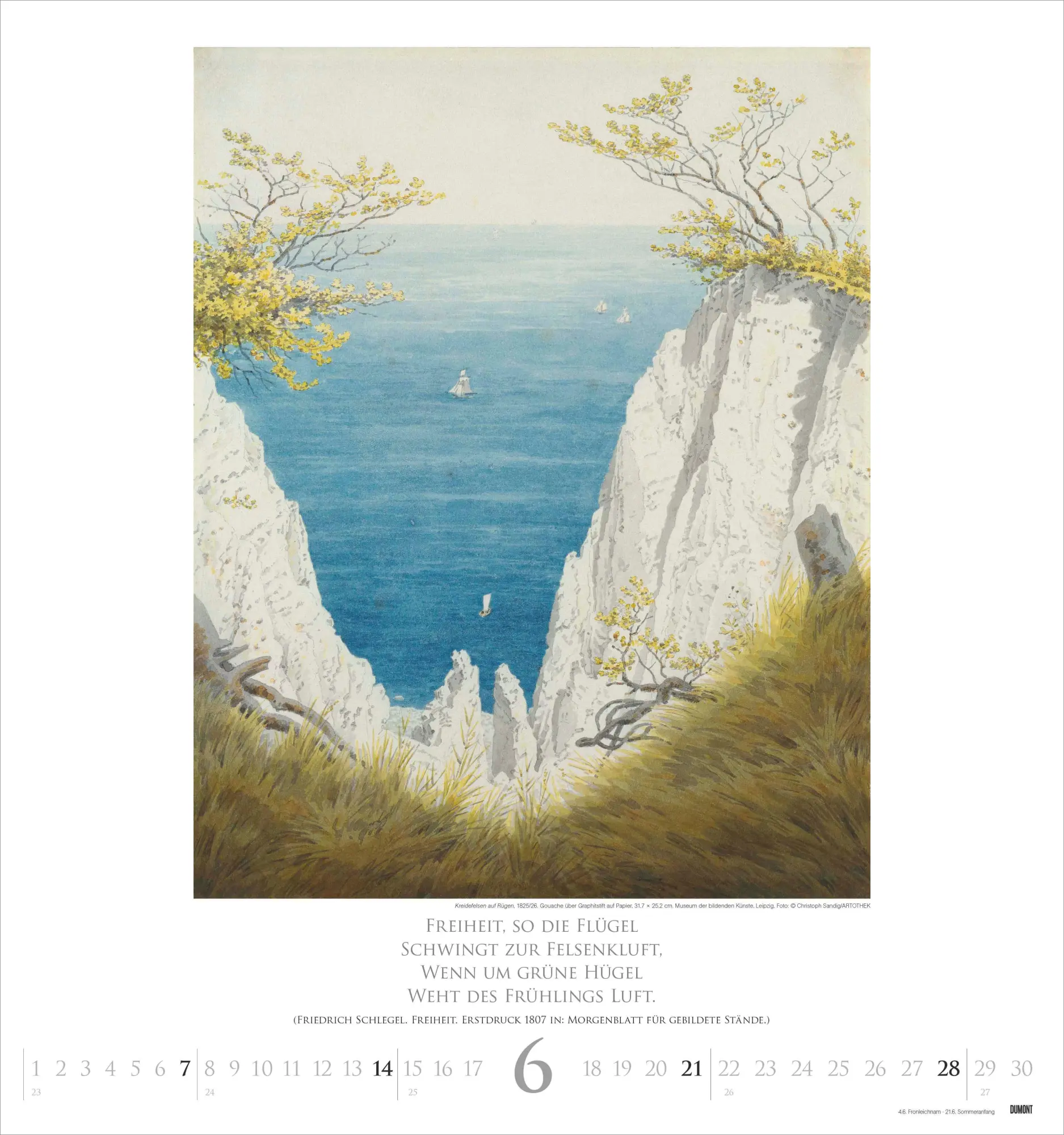 Bild: 4069095006515 | Caspar David Friedrich 2026 - Kunst-Kalender - Wand-Kalender - 45x48