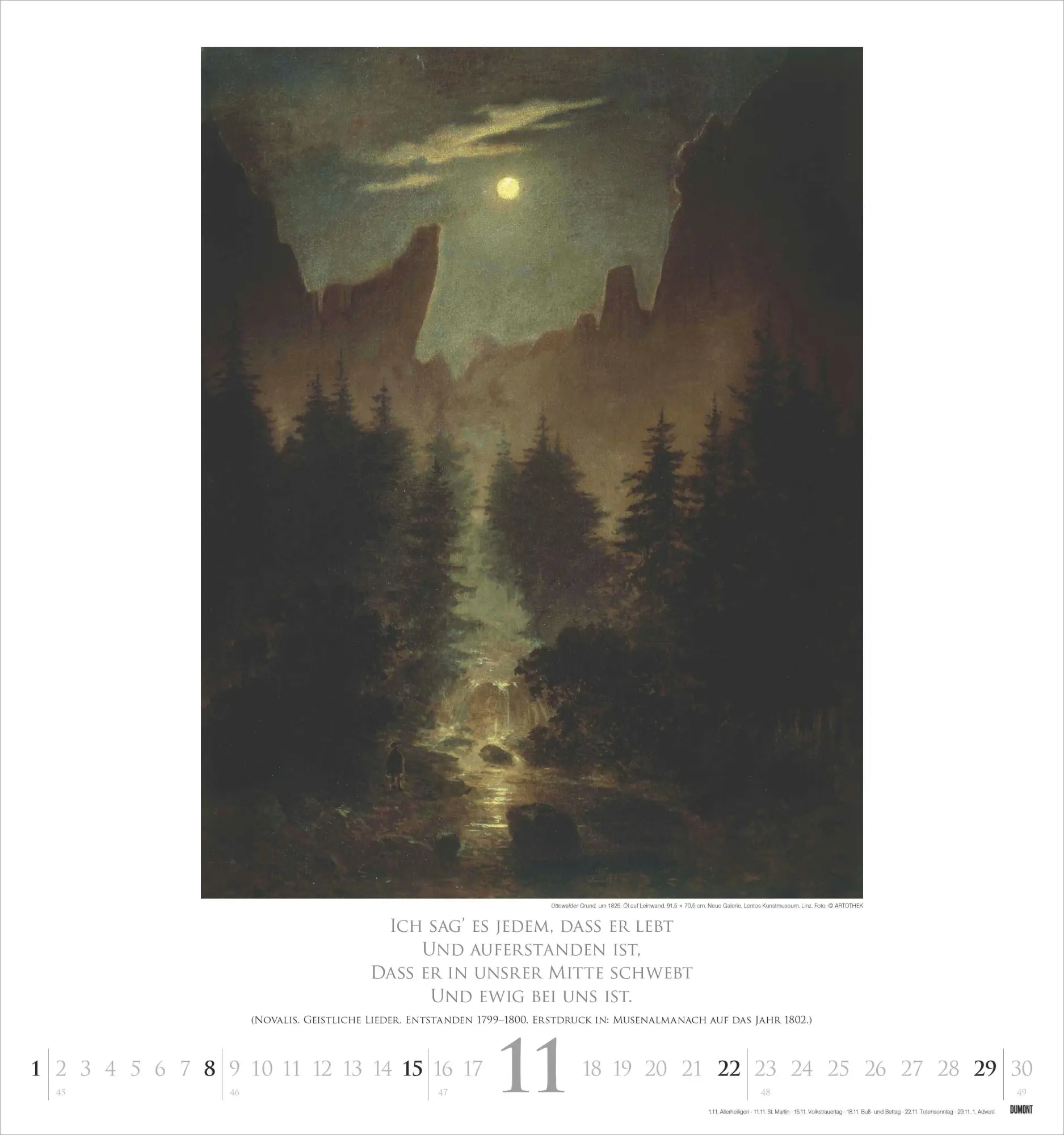 Bild: 4069095006515 | Caspar David Friedrich 2026 - Kunst-Kalender - Wand-Kalender - 45x48