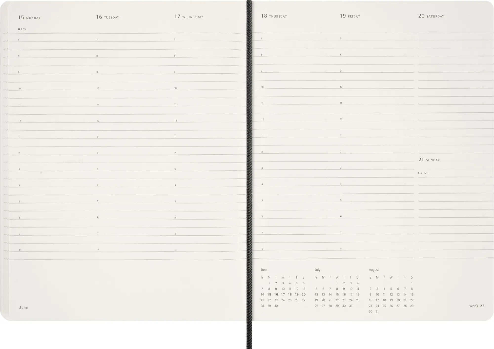 Bild: 8056999276515 | Moleskine 15 Monate Essential Wochenkalender 2025/2026, 1 Wo = 2...