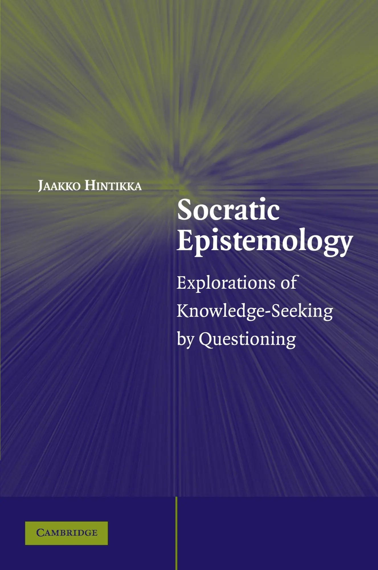 Cover: 9780521616515 | Socratic Epistemology | Jaakko Hintikka | Taschenbuch | Englisch