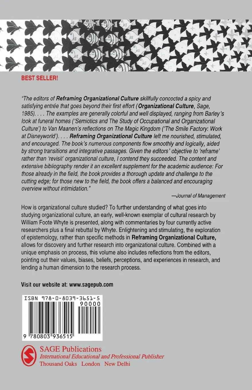 Rückseite: 9780803936515 | Reframing Organizational Culture | Peter J. Frost (u. a.) | Buch
