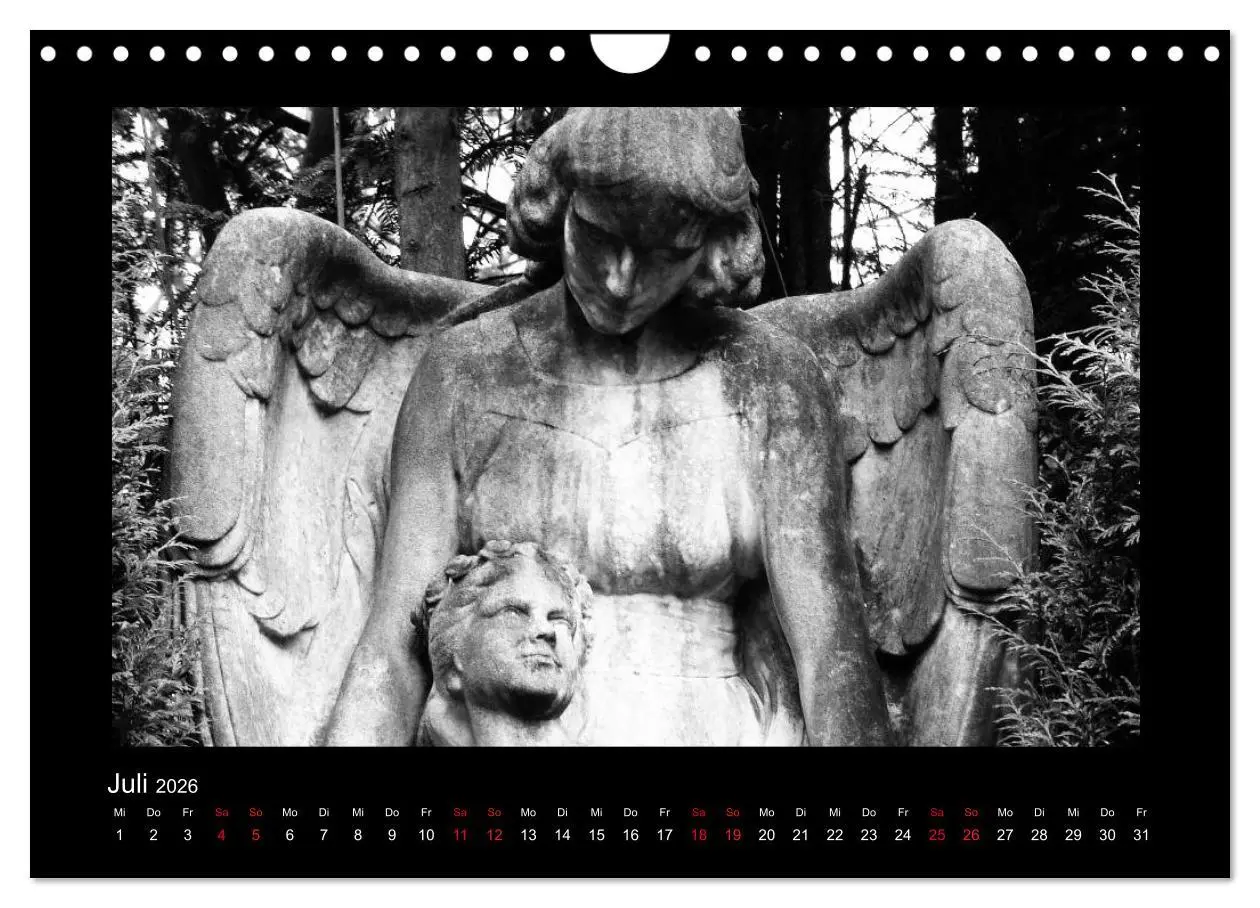 Bild: 9783516156515 | Die Engel von Melaten (Wandkalender 2026 DIN A4 quer), CALVENDO...