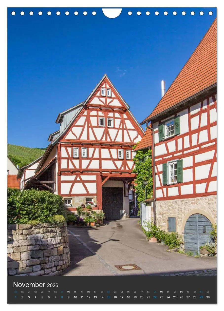 Bild: 9783516466515 | Strümpfelbach - Fachwerkhäuser (Wandkalender 2026 DIN A4 hoch),...