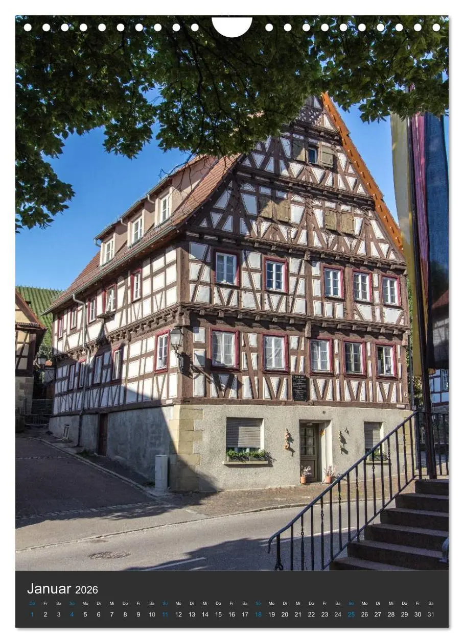 Bild: 9783516466515 | Strümpfelbach - Fachwerkhäuser (Wandkalender 2026 DIN A4 hoch),...