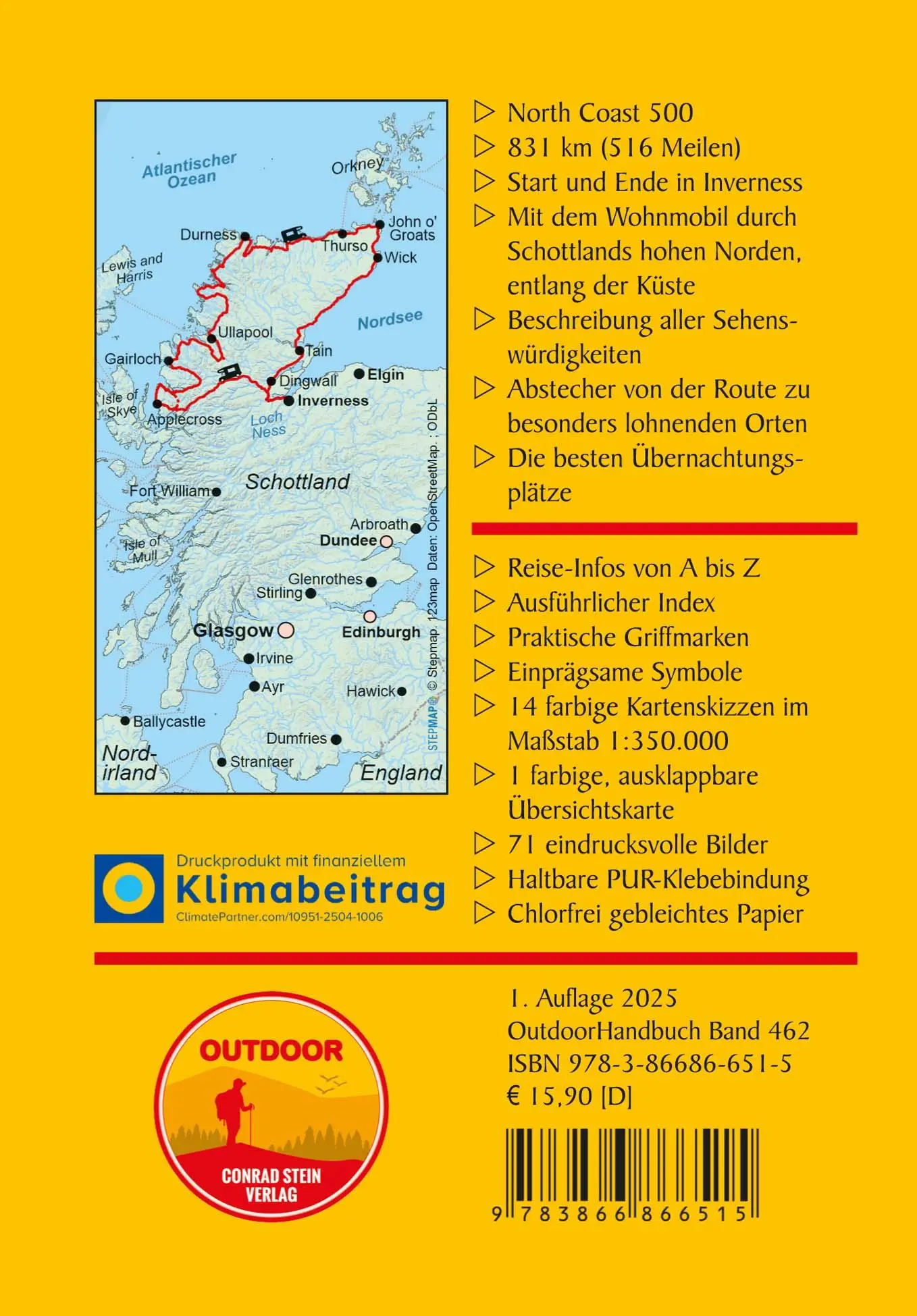 Rückseite: 9783866866515 | Schottland: North Coast 500 | Hartmut Engel | Taschenbuch | 160 S.