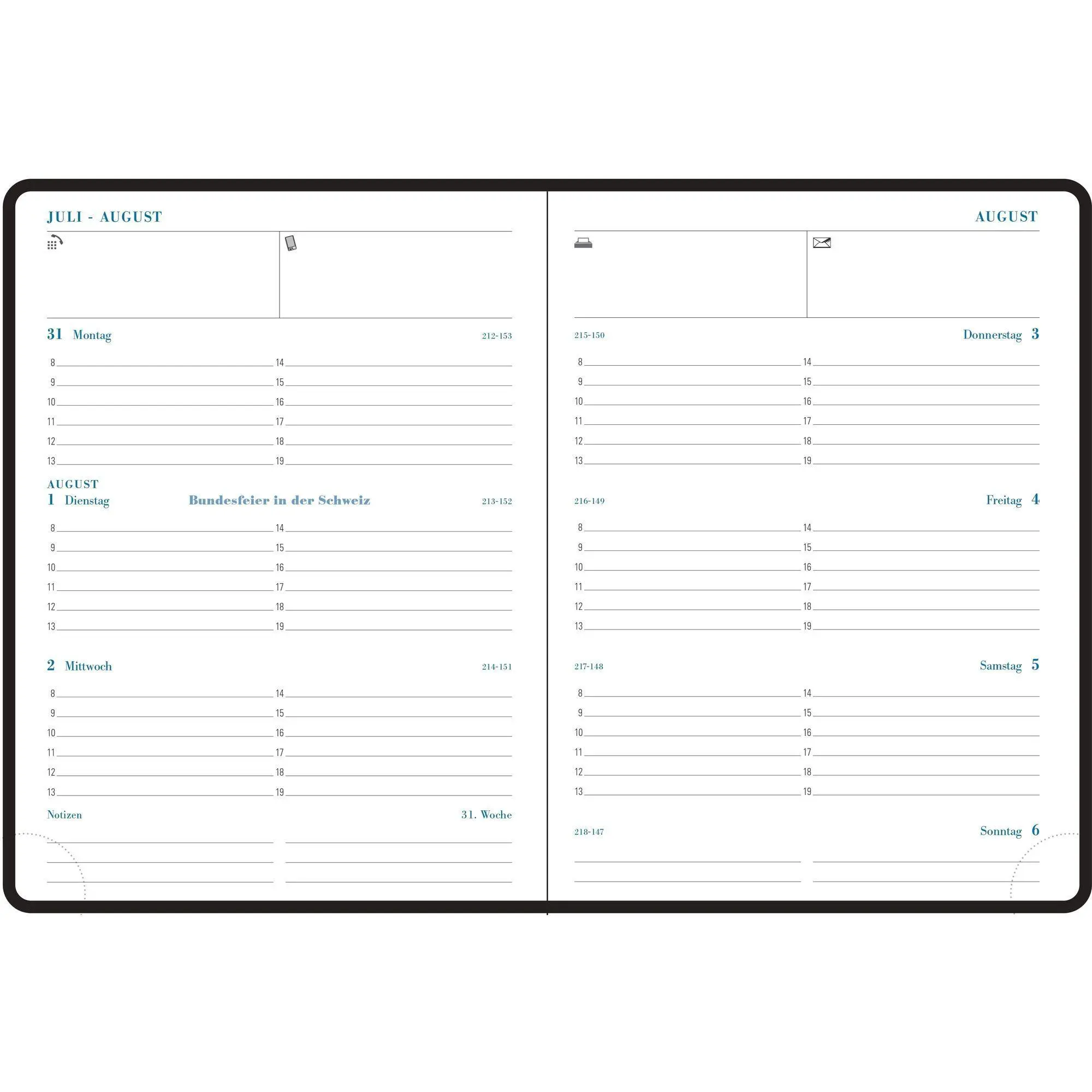 Bild: 3660942086615 | AS-13 Aug-Sept Canvas st 2025/2026 | Kalender AS-13 für 13 Monate