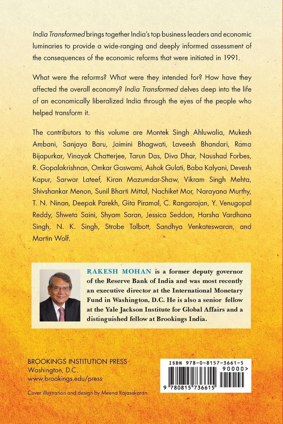 Rückseite: 9780815736615 | India Transformed | Twenty-Five Years of Economic Reforms | Mohan