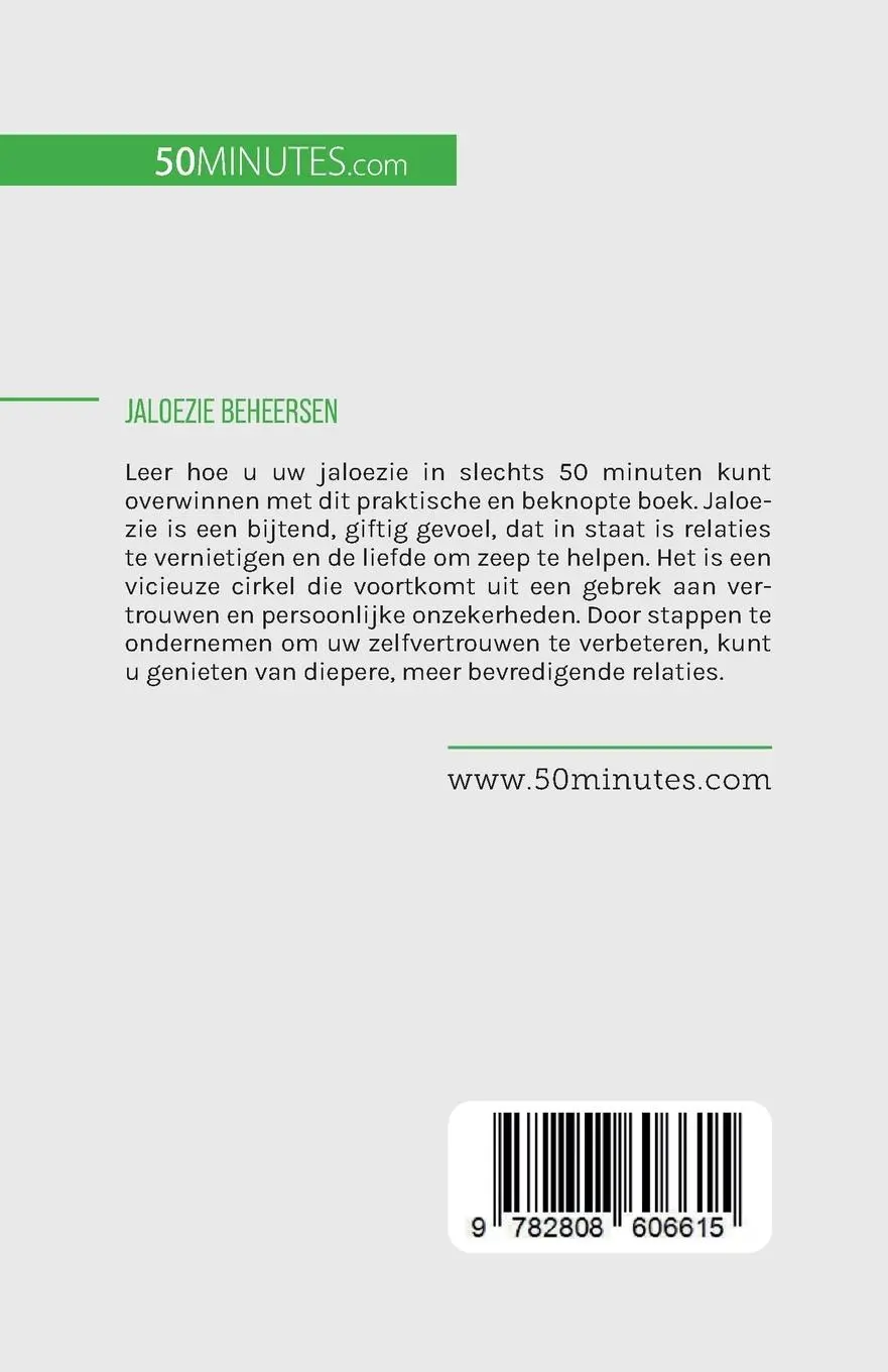 Rückseite: 9782808606615 | Jaloezie beheersen | Hugues Prion Pansius Mimbang | Taschenbuch | 2023