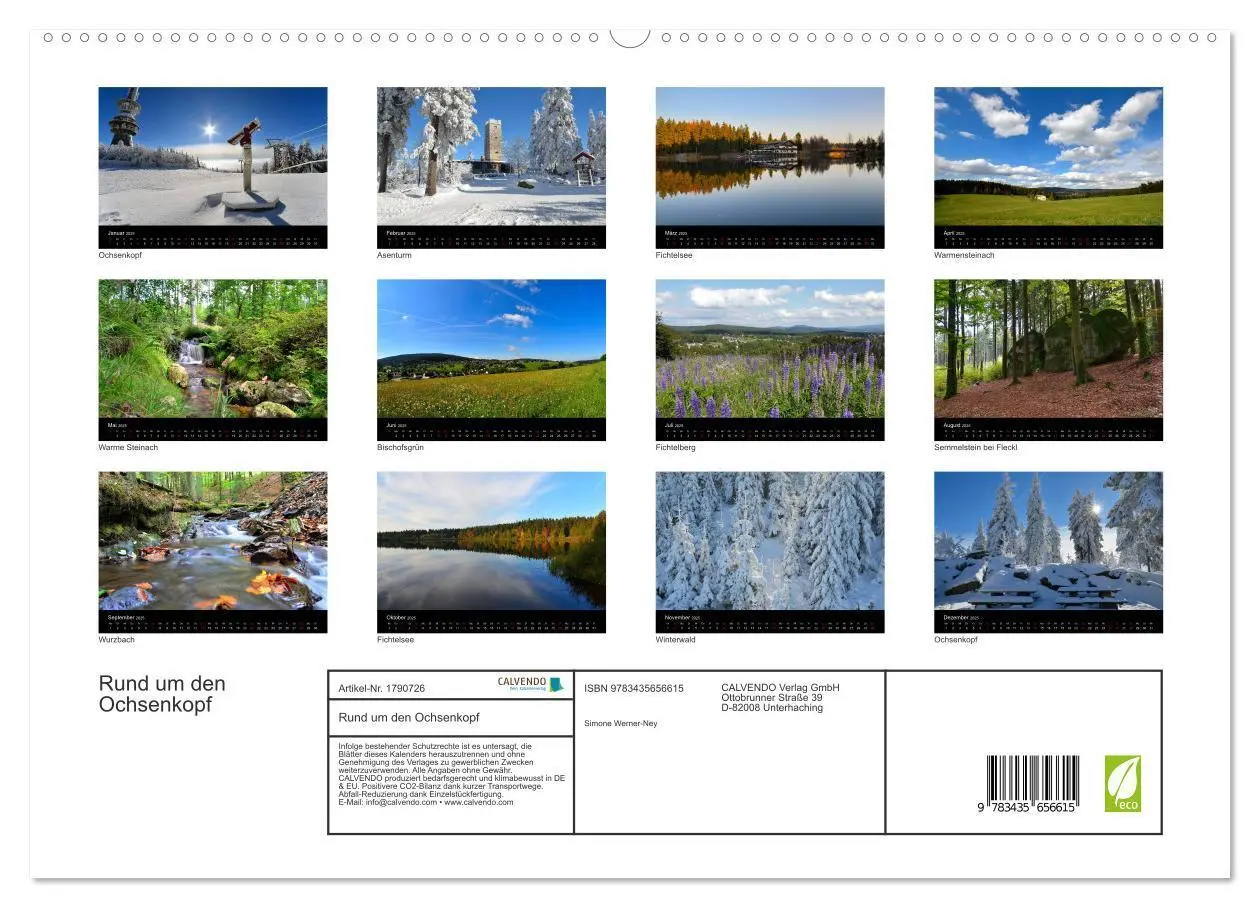 Bild: 9783435656615 | Rund um den Ochsenkopf (hochwertiger Premium Wandkalender 2025 DIN...