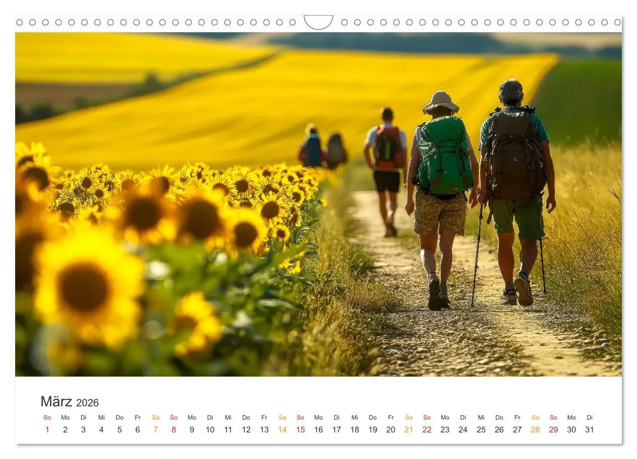 Bild: 9783457296615 | Camino de Santiago - Jakobsweg (Wandkalender 2026 DIN A3 quer),...