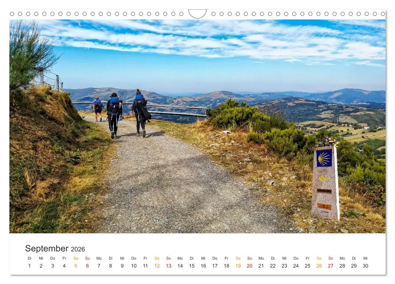 Bild: 9783457296615 | Camino de Santiago - Jakobsweg (Wandkalender 2026 DIN A3 quer),...