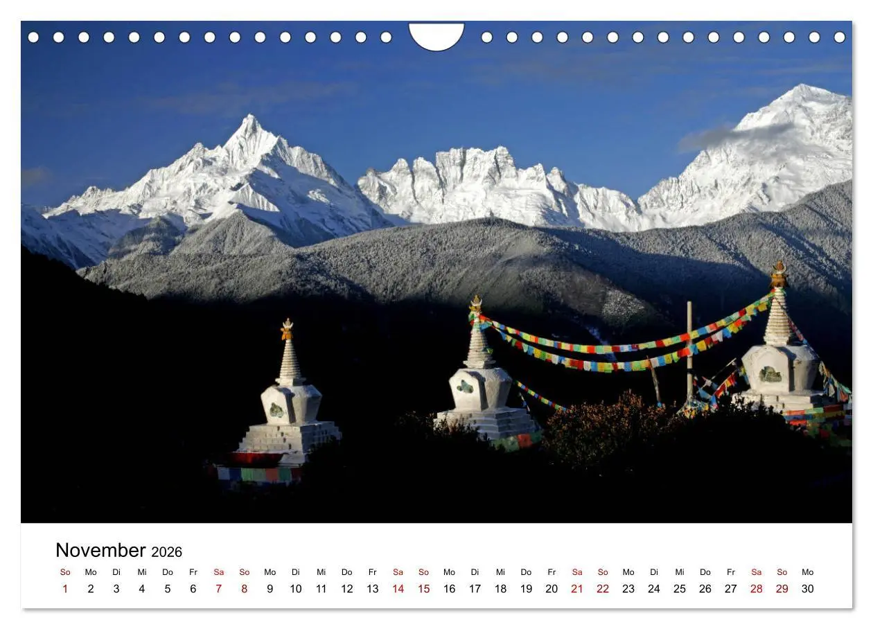Bild: 9783457746615 | Wildes China (Wandkalender 2026 DIN A4 quer), CALVENDO Monatskalender