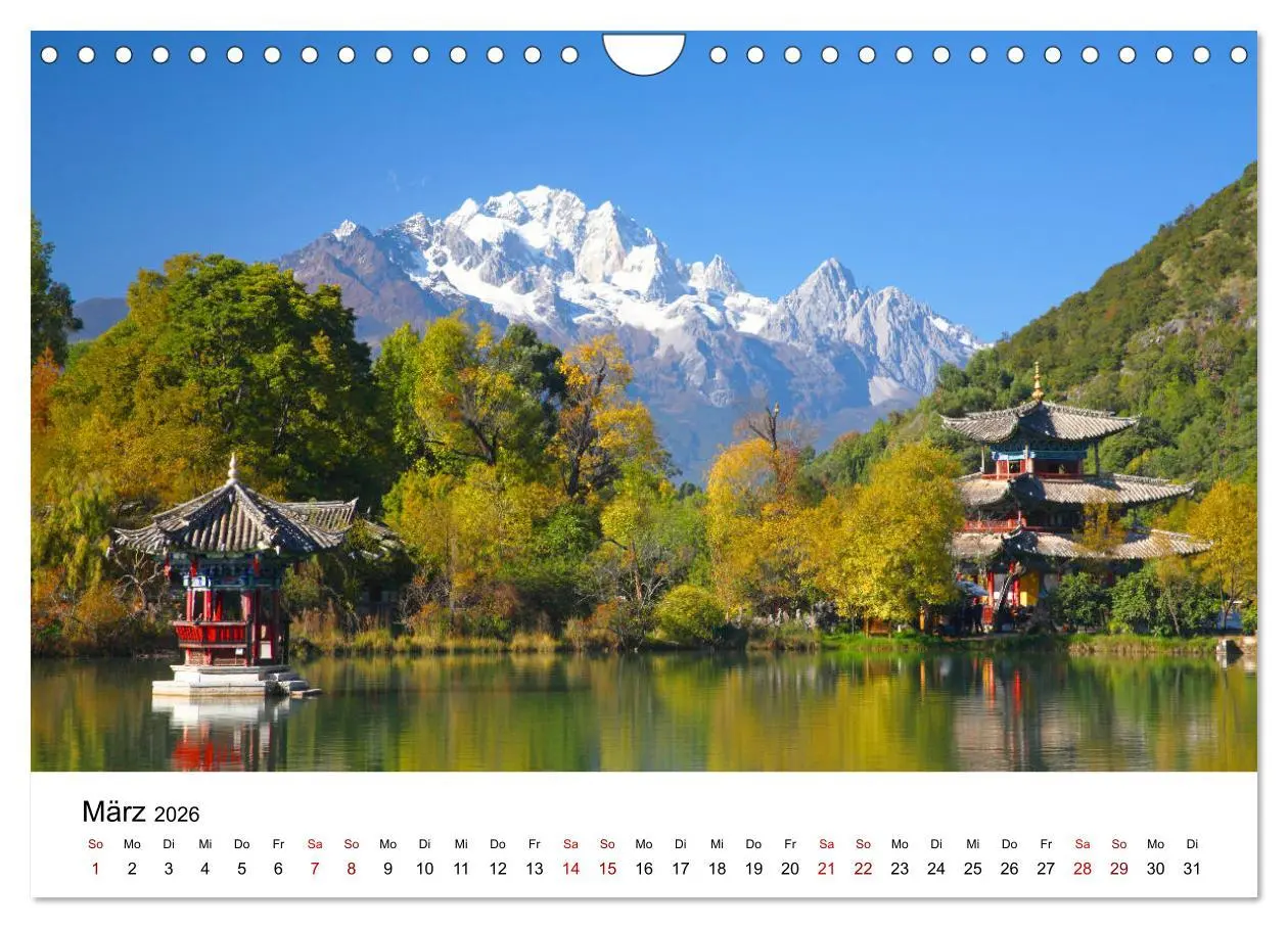 Bild: 9783457746615 | Wildes China (Wandkalender 2026 DIN A4 quer), CALVENDO Monatskalender