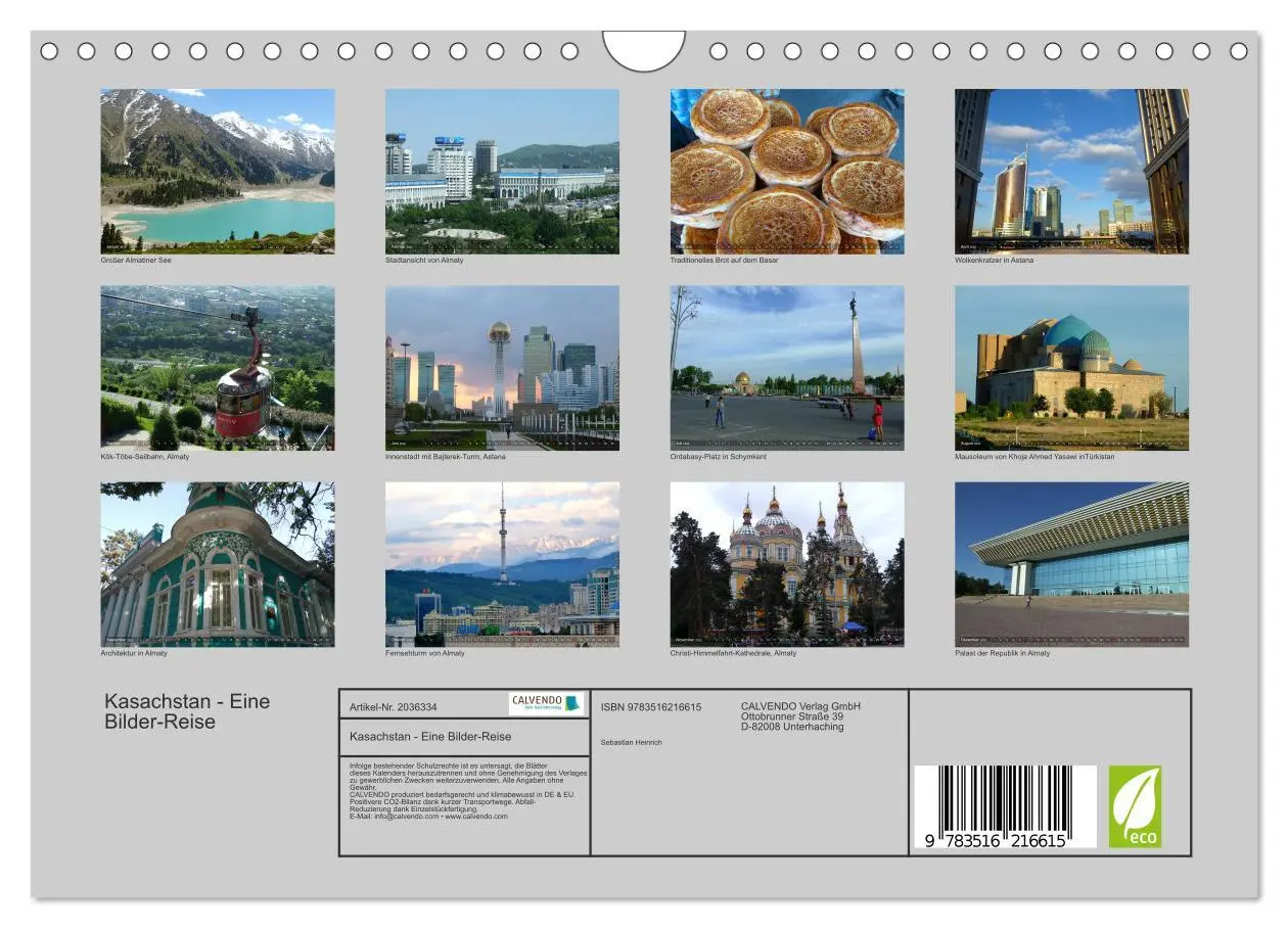 Bild: 9783516216615 | Kasachstan - Eine Bilder-Reise (Wandkalender 2026 DIN A4 quer),...