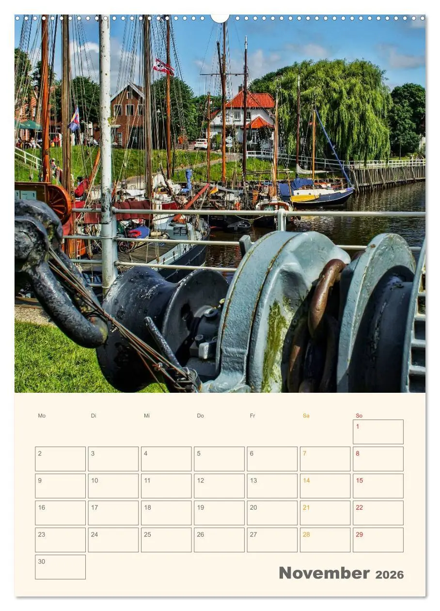 Bild: 9783516456615 | Ostfriesland - Carolinensiel, der Museumshafen (Wandkalender 2026...