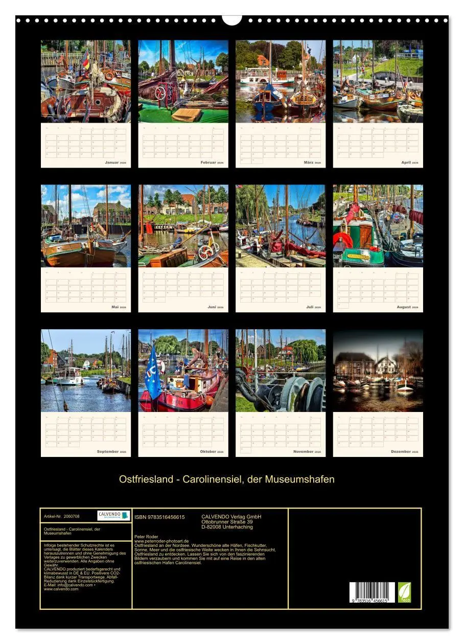 Bild: 9783516456615 | Ostfriesland - Carolinensiel, der Museumshafen (Wandkalender 2026...