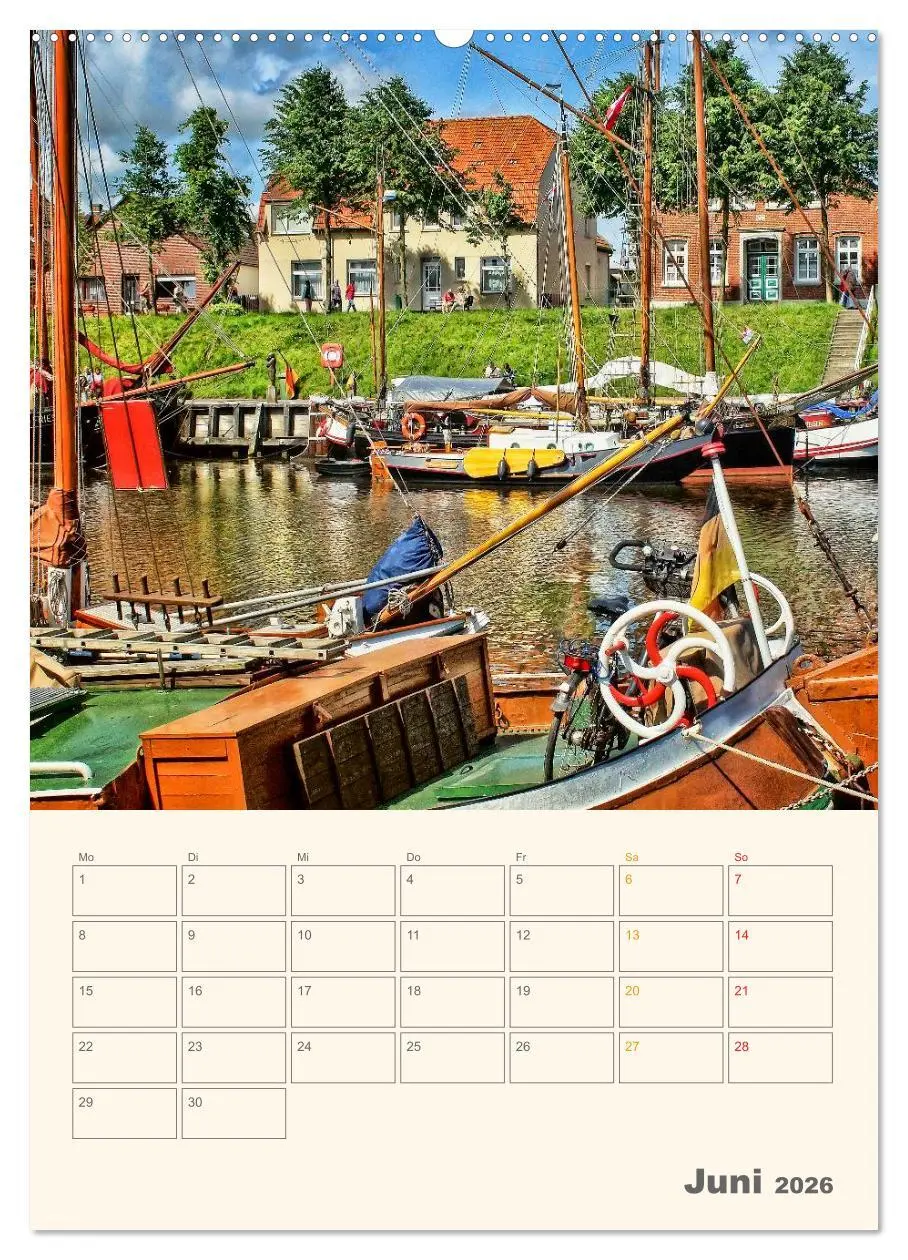 Bild: 9783516456615 | Ostfriesland - Carolinensiel, der Museumshafen (Wandkalender 2026...