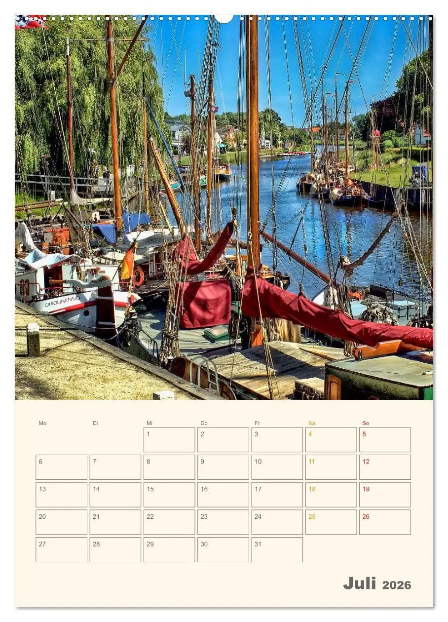 Bild: 9783516456615 | Ostfriesland - Carolinensiel, der Museumshafen (Wandkalender 2026...