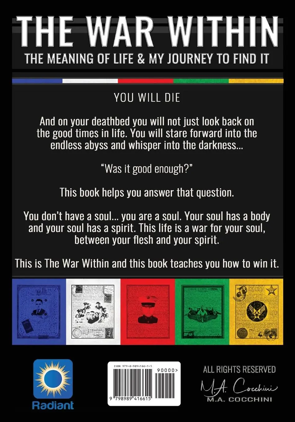 Rückseite: 9798989416615 | The War Within | The Meaning of Life &amp; My Journey To Find It | Buch