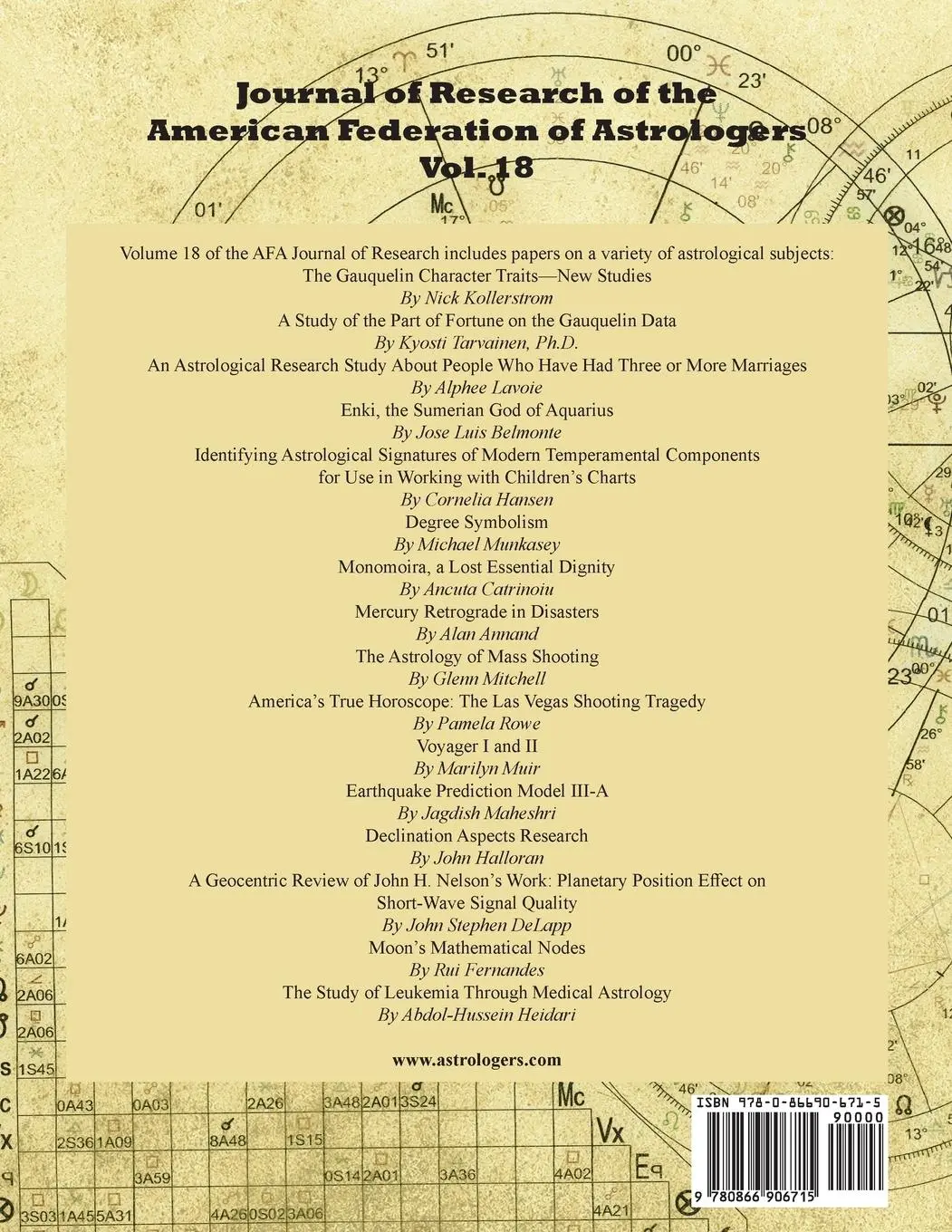 Rückseite: 9780866906715 | Journal of Research 2018 | Demetra George | Taschenbuch | Englisch