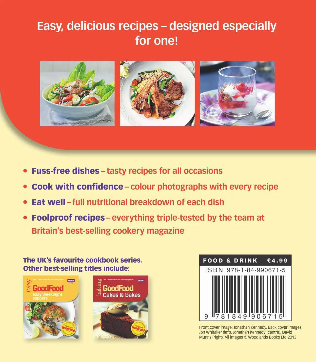 Rückseite: 9781849906715 | Good Food: Meals for One | Triple-Tested Recipes | Cassie Best | Buch