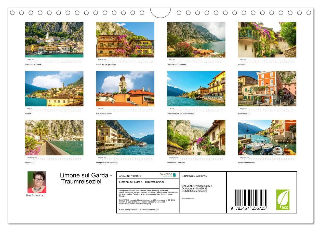 Bild: 9783457356715 | Limone sul Garda - Traumreiseziel (Wandkalender 2026 DIN A4 quer),...