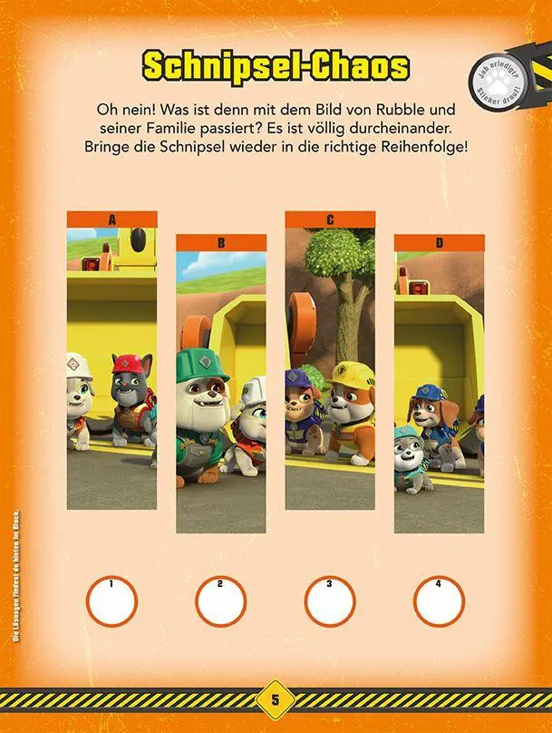 Bild: 9783833246715 | Rubble &amp; Crew: 1001 Sticker: Stickern - Rätseln - Ausmalen | Panini