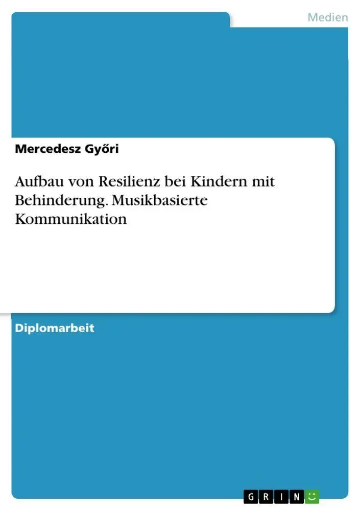 Cover: 9783346846815 | Aufbau von Resilienz bei Kindern mit Behinderung. Musikbasierte...