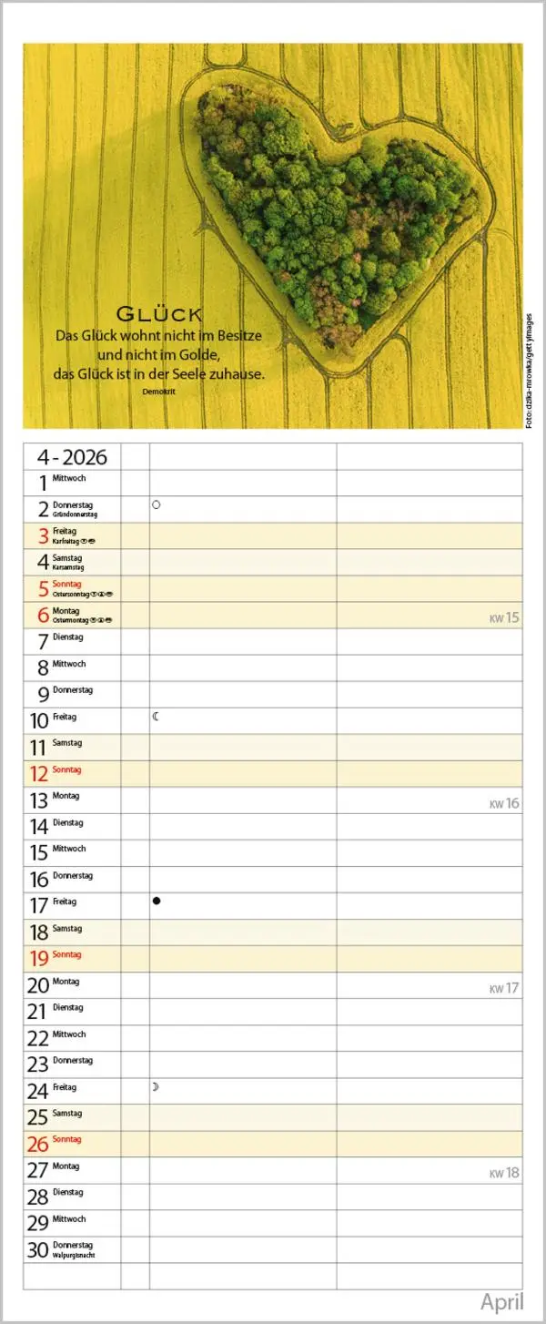 Bild: 9783731886815 | Planer für die besten Jahre 2026 | Verlag Korsch | Kalender | 14 S.