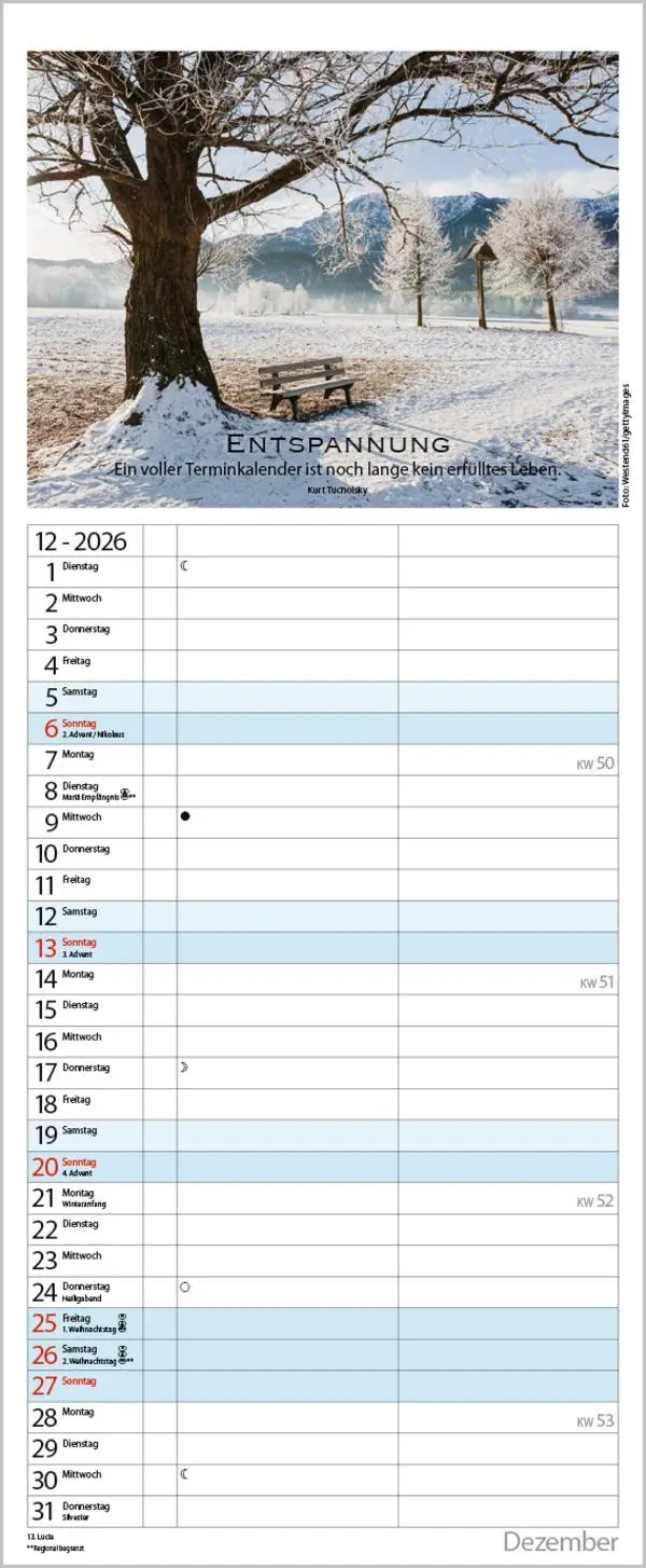 Bild: 9783731886815 | Planer für die besten Jahre 2026 | Verlag Korsch | Kalender | 14 S.