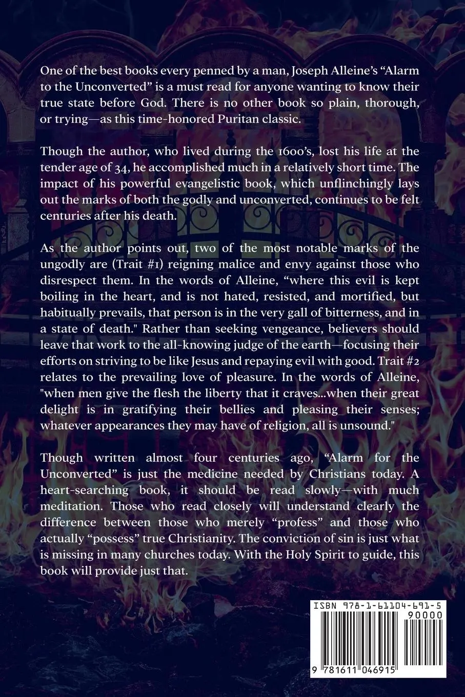 Rückseite: 9781611046915 | Alarm to the Unconverted | Annotated | Joseph Alleine | Taschenbuch