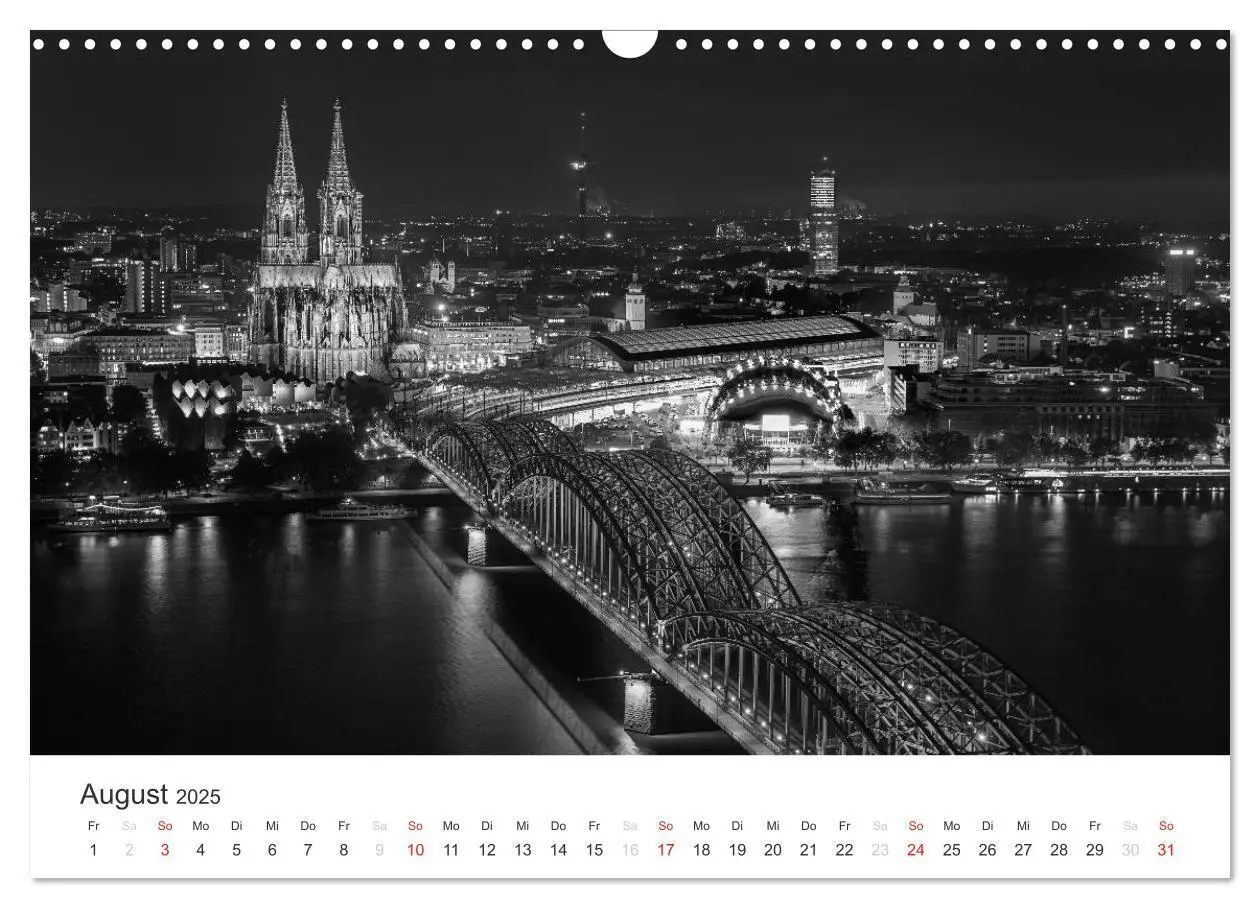 Bild: 9783435556915 | Köln - monochrome Ansichten (Wandkalender 2025 DIN A3 quer),...