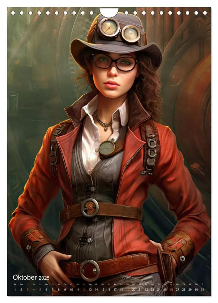 Bild: 9783435866915 | Steampunk Ladies (Wandkalender 2025 DIN A4 hoch), CALVENDO...