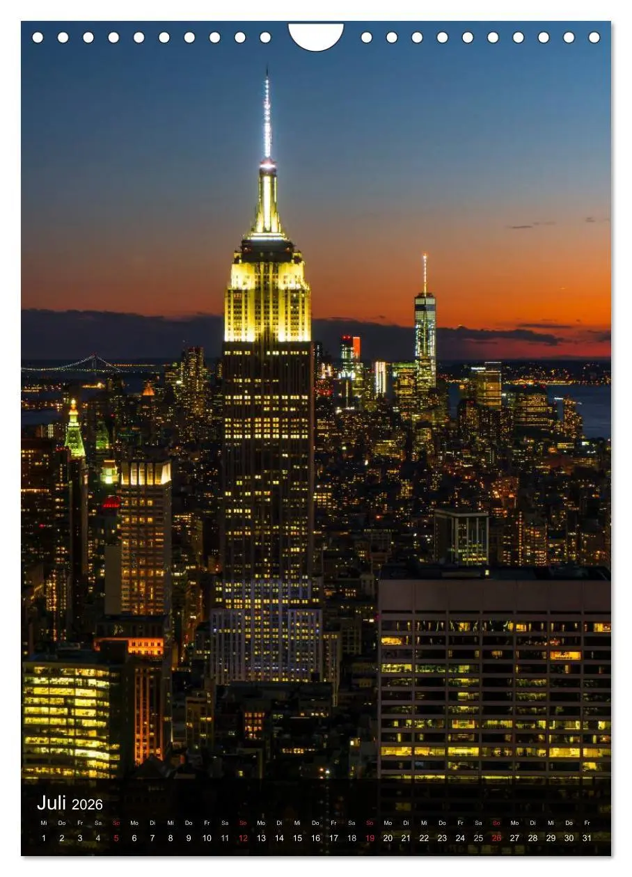 Bild: 9783516426915 | New York Wolkenkratzer (Wandkalender 2026 DIN A4 hoch), CALVENDO...