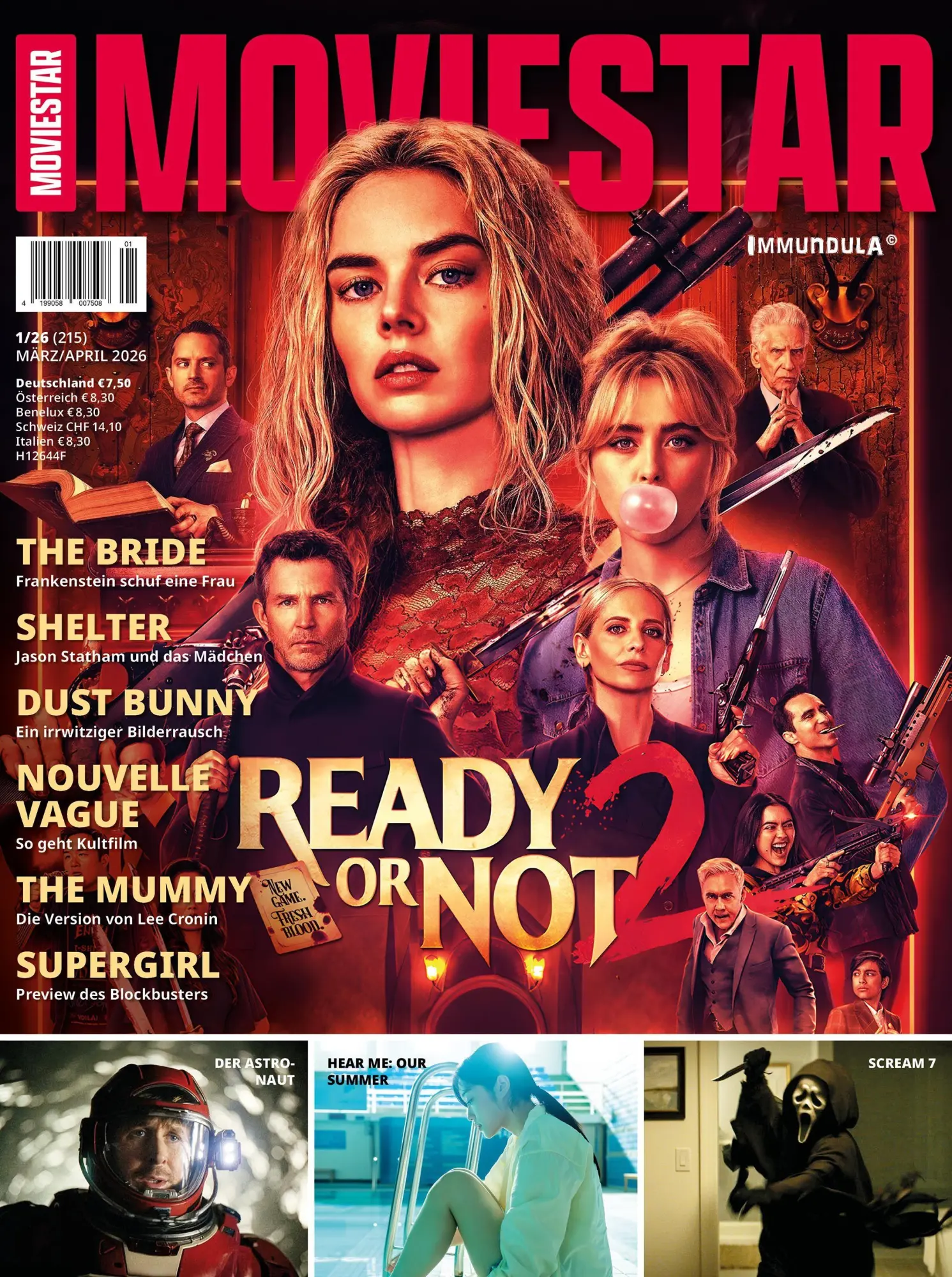Cover: 9783959366915 | MOVIESTAR | Ausgabe März/April 2026 (#215) | Björn Sülter (u. a.)