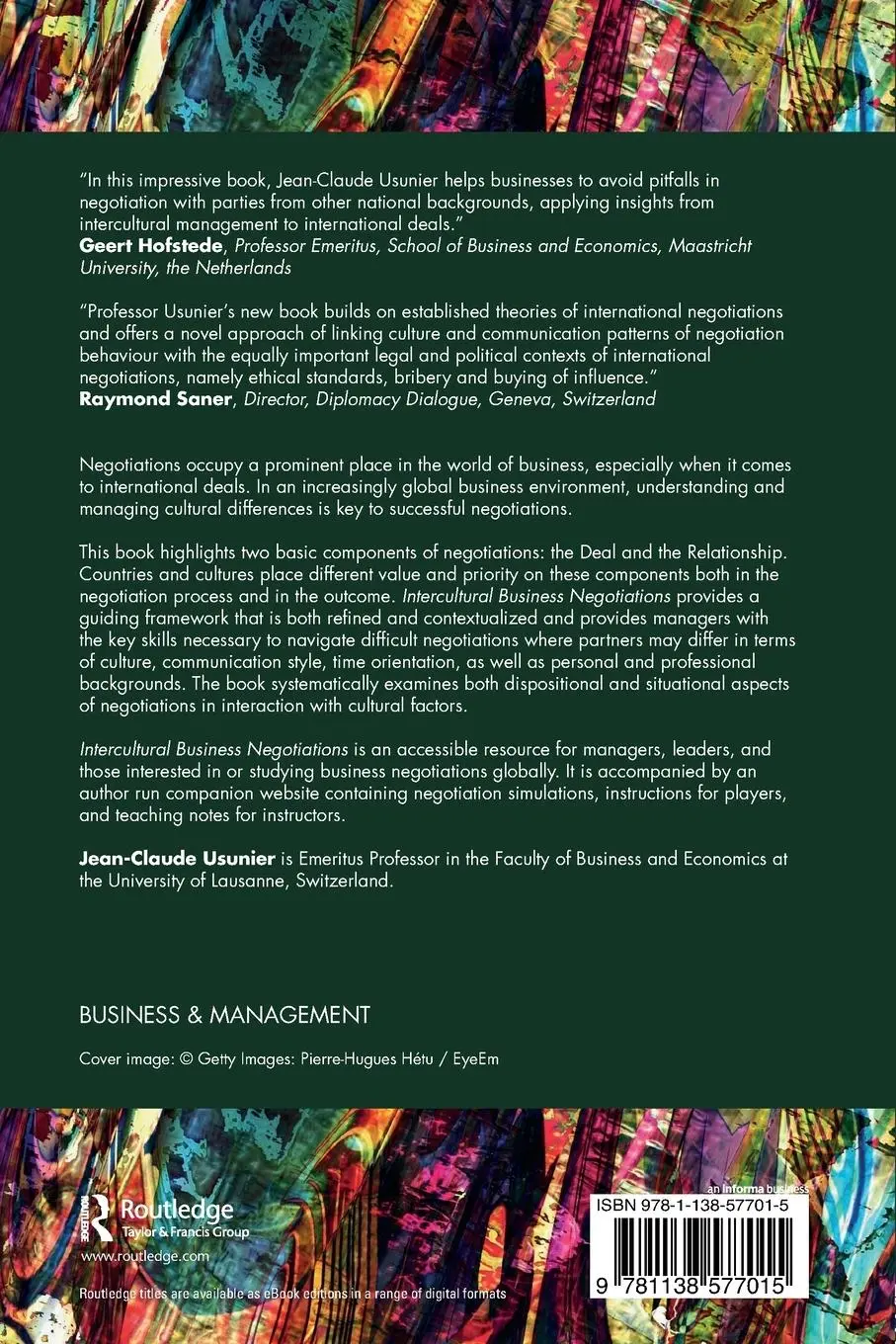 Rückseite: 9781138577015 | Intercultural Business Negotiations | Jean-Claude Usunier | Buch