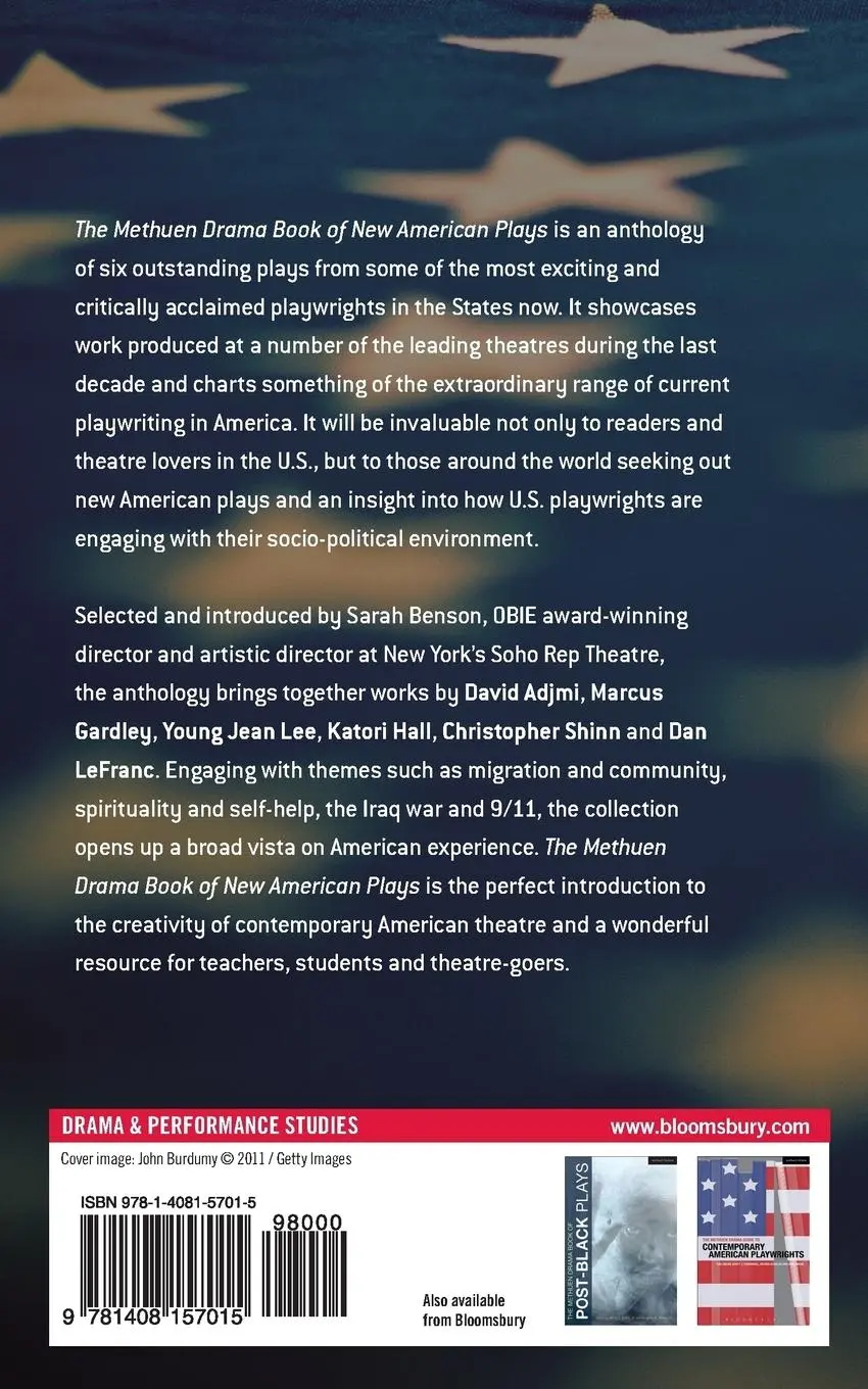 Rückseite: 9781408157015 | The Methuen Drama Book of New American Plays | David Adjmi (u. a.)