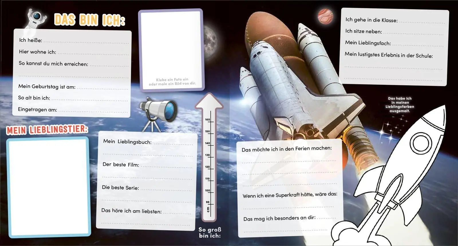 Bild: 4014489137115 | Meine Schulfreunde - Weltraum Astronaut | Buch | 80 S. | Deutsch