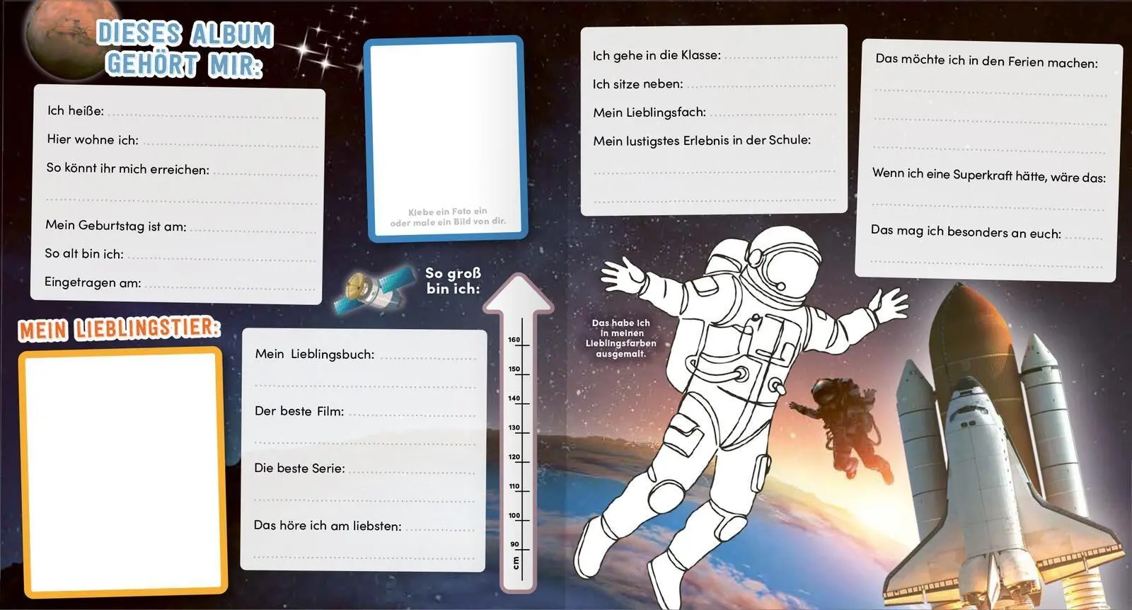 Bild: 4014489137115 | Meine Schulfreunde - Weltraum Astronaut | Buch | 80 S. | Deutsch