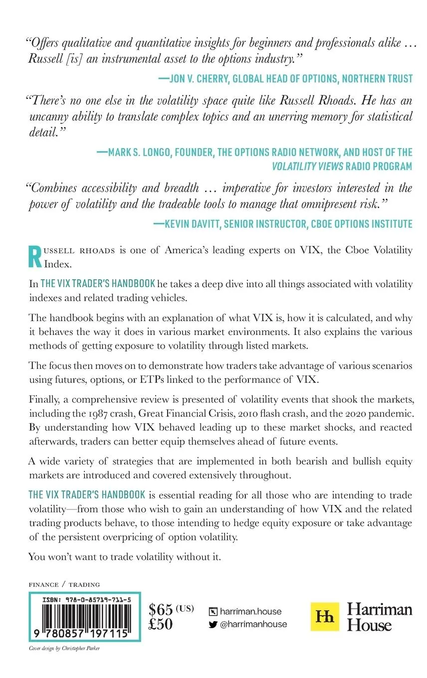 Rückseite: 9780857197115 | The VIX Trader's Handbook | Russell Rhoads | Buch | Englisch | 2020