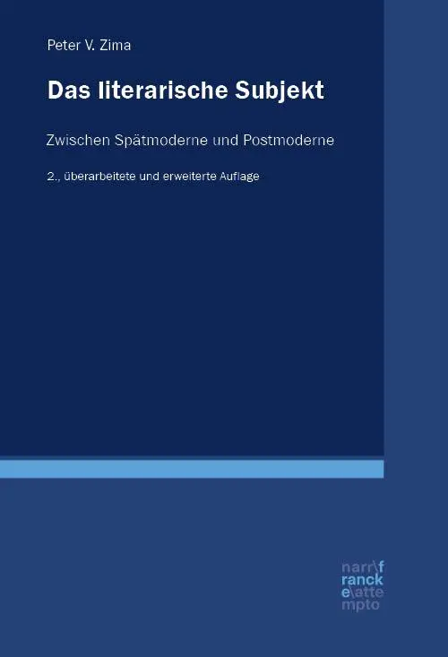 Cover: 9783381127115 | Das literarische Subjekt | Zwischen Spätmoderne und Postmoderne | Zima